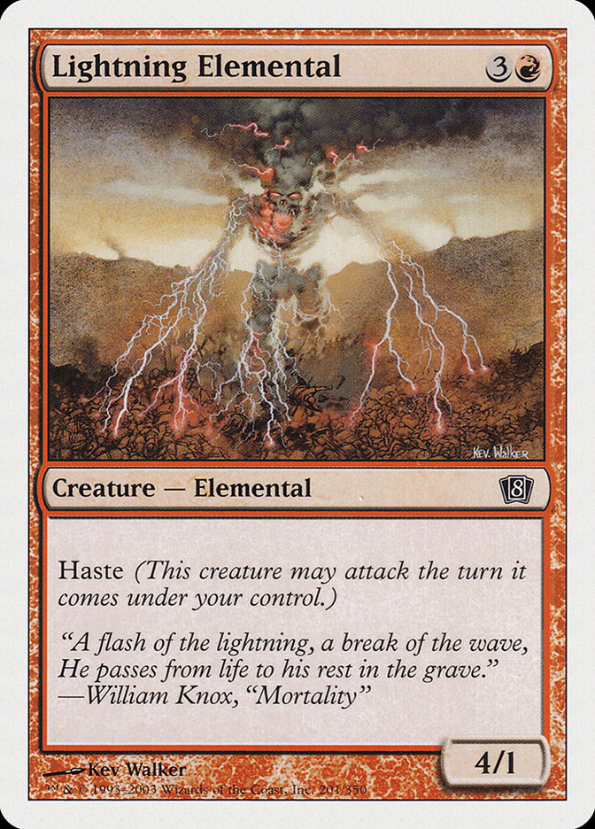 Lightning Elemental [Eighth Edition] - Waypoint Games CA