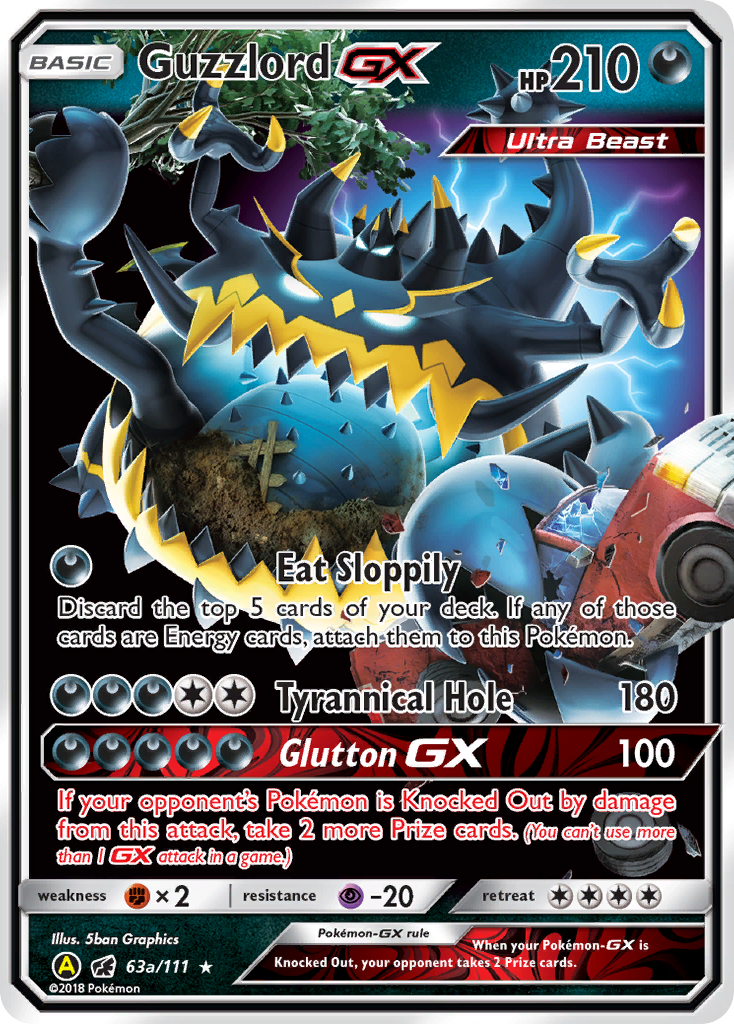 Guzzlord GX (63a/111) [Alternate Art Promos] - Waypoint Games CA