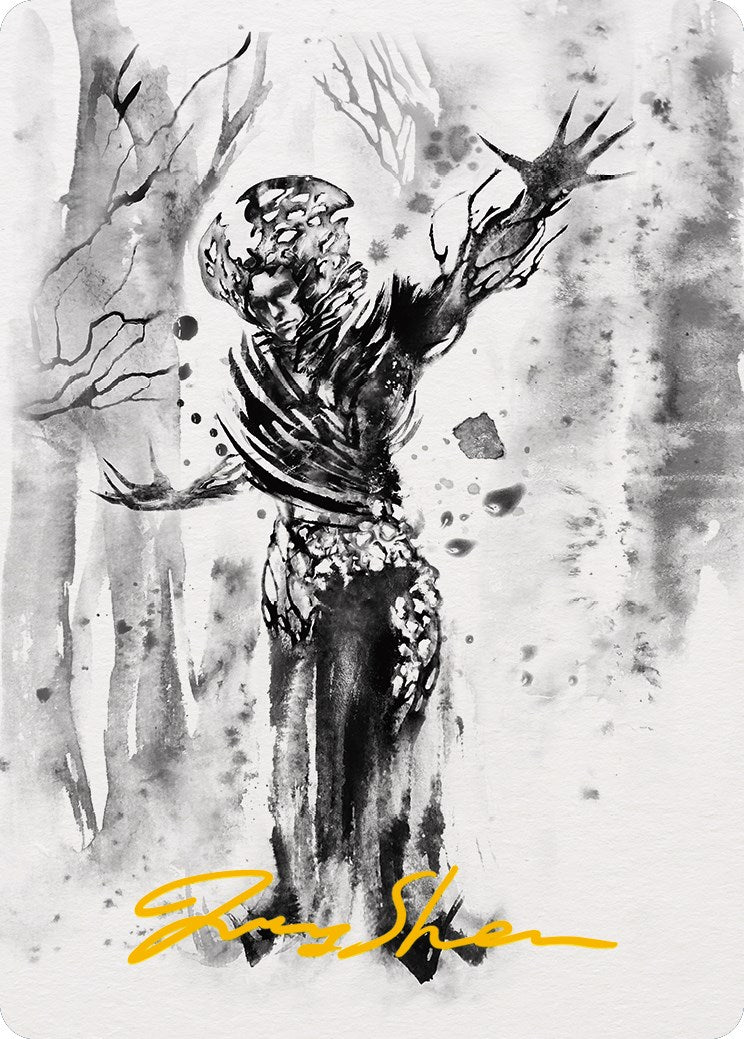 Rustvine Cultivator Art Card (Gold-Stamped Signature) [Phyrexia: All Will Be One Art Series] - Waypoint Games CA