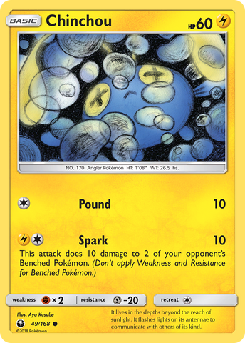 Chinchou (49/168) [Sun & Moon: Celestial Storm] - Waypoint Games CA