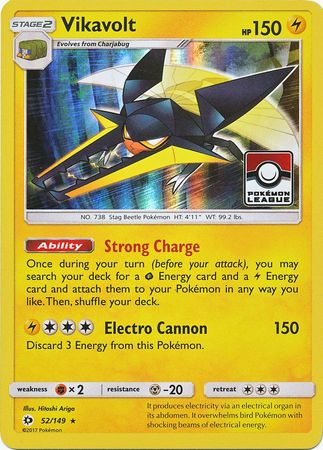 Vikavolt (52/149) (League Promo) [Sun & Moon: Base Set] - Waypoint Games CA