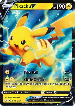 Pikachu V (SWSH063) [Sword & Shield: Black Star Promos] - Waypoint Games CA