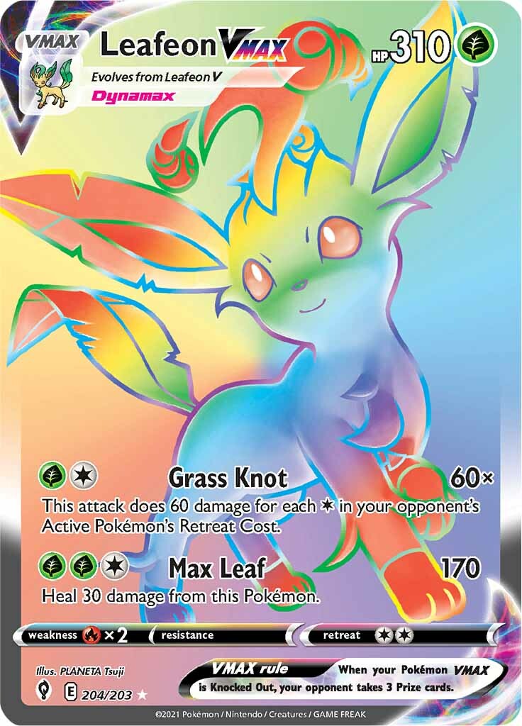 Leafeon VMAX (204/203) [Sword & Shield: Evolving Skies] - Waypoint Games CA