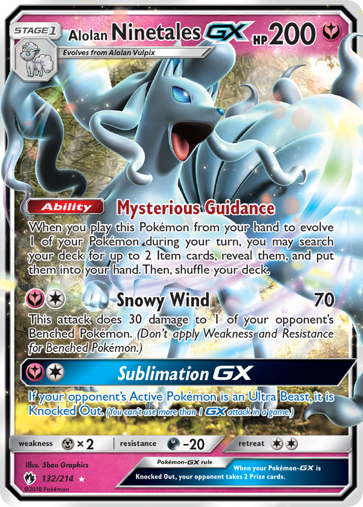 Alolan Ninetales GX (132/214) [Sun & Moon: Lost Thunder] - Waypoint Games CA