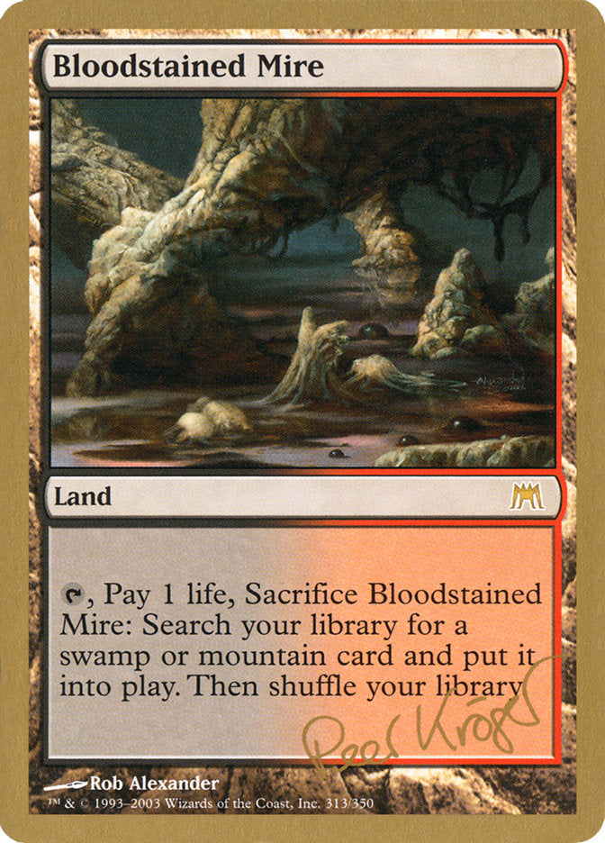 Bloodstained Mire (Peer Kroger) [World Championship Decks 2003] - Waypoint Games CA