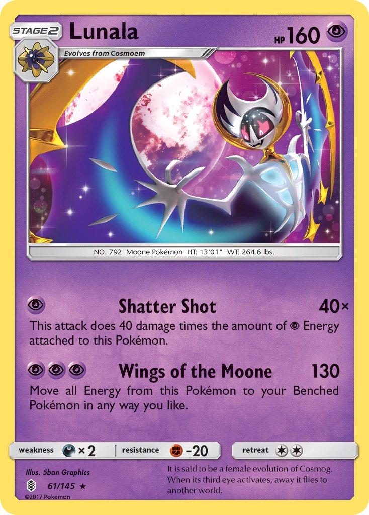 Lunala (61/145) (Theme Deck Exclusive) [Sun & Moon: Guardians Rising] - Waypoint Games CA