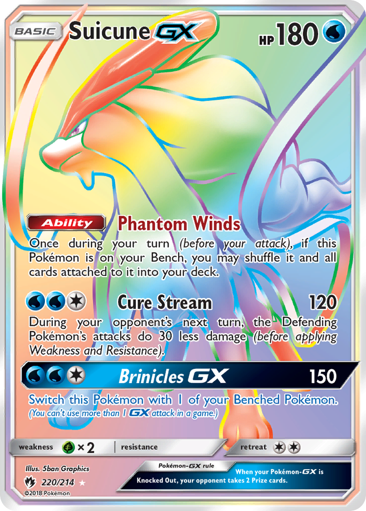 Suicune GX (220/214) [Sun & Moon: Lost Thunder] - Waypoint Games CA