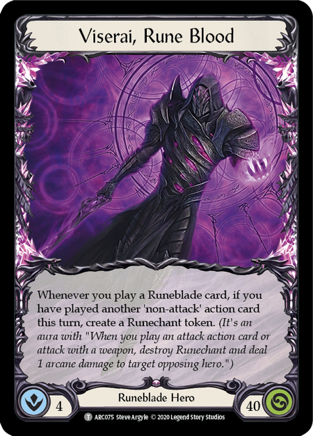 Nebula Blade // Viserai, Rune Blood [U-ARC077 // U-ARC075] (Arcane Rising Unlimited) - Waypoint Games CA