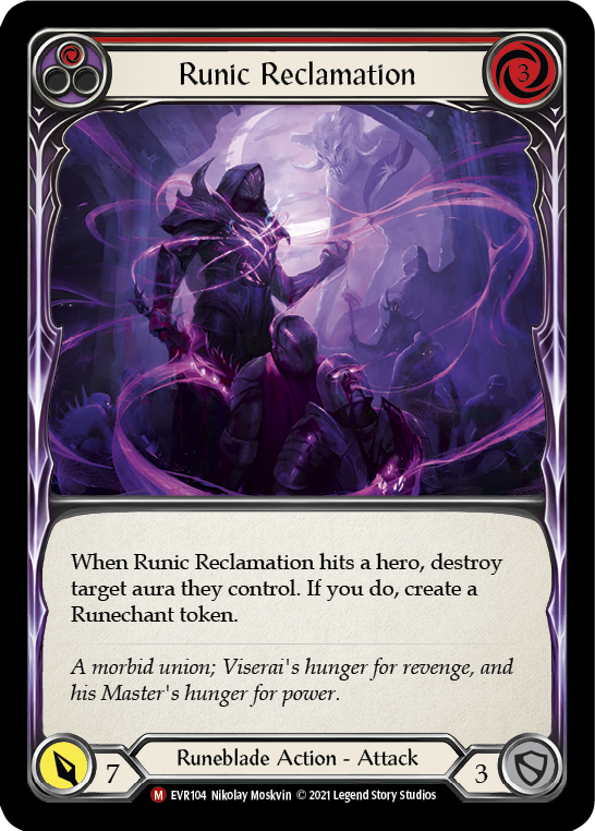 Runic Reclamation [EVR104] (Everfest)  1st Edition Rainbow Foil - Waypoint Games CA