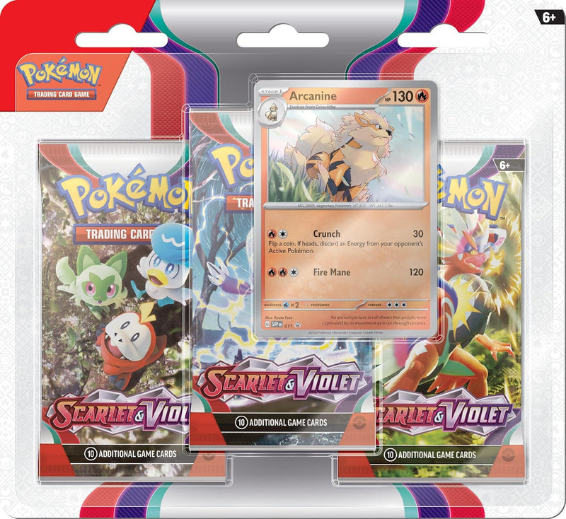 Pokémon Scarlet and Violet Base 3-Pack Blister