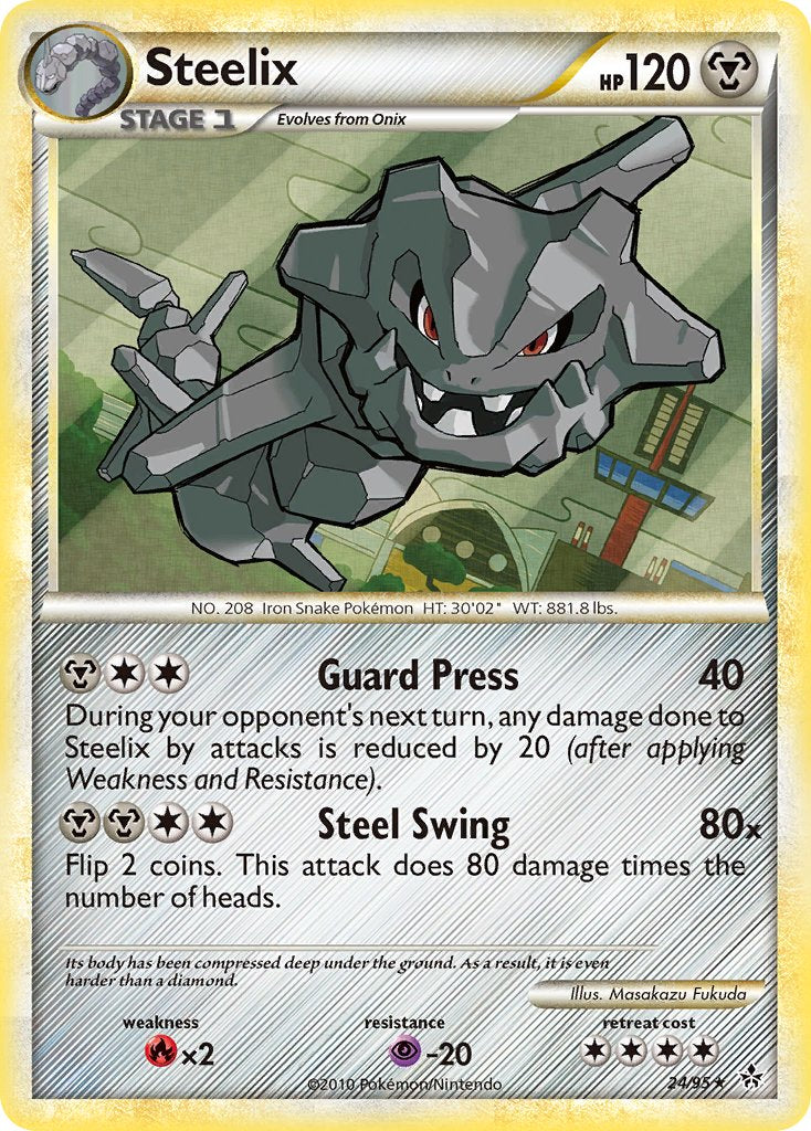 Steelix (24/95) (Theme Deck Exclusive) [HeartGold & SoulSilver: Unleashed] - Waypoint Games CA