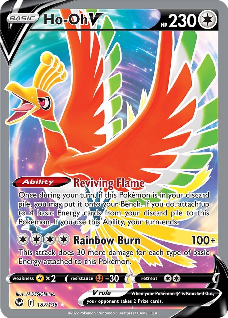 Ho-oh V (187/195) [Sword & Shield: Silver Tempest] - Waypoint Games CA