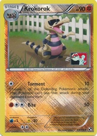 Krokorok (64/114) (League Promo) [Black & White: Base Set] - Waypoint Games CA