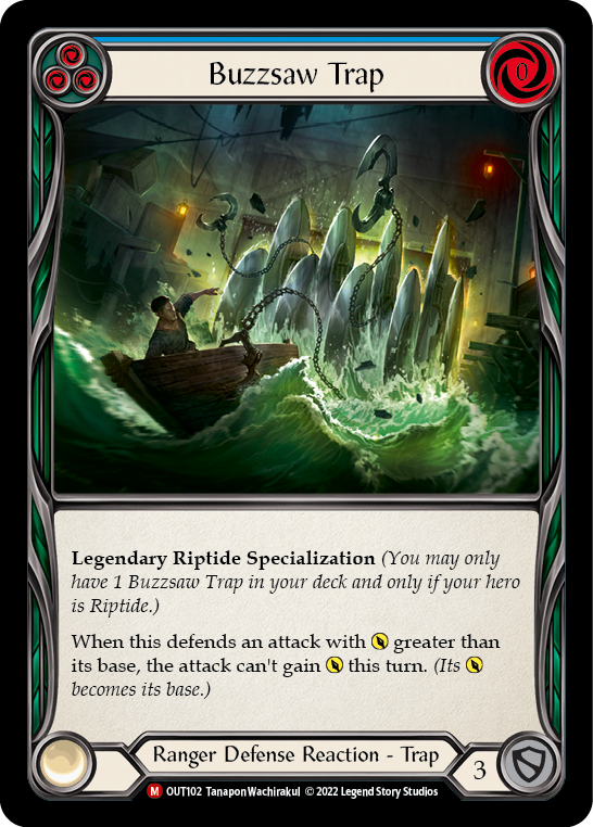 Buzzsaw Trap [OUT102] (Outsiders)  Rainbow Foil - Waypoint Games CA