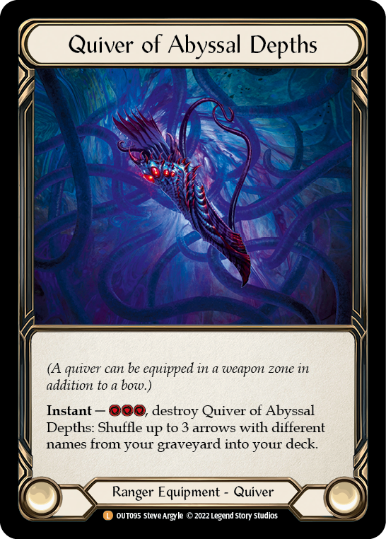 Quiver of Abyssal Depths [OUT095] (Outsiders)  Rainbow Foil - Waypoint Games CA