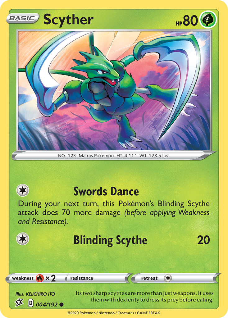 Scyther (004/192) [Sword & Shield: Rebel Clash] - Waypoint Games CA