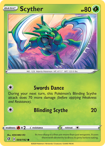 Scyther (004/192) [Sword & Shield: Rebel Clash] - Waypoint Games CA