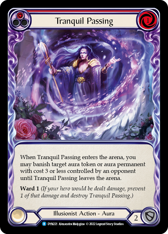 Tranquil Passing (Red) [DYN221] (Dynasty)  Rainbow Foil - Waypoint Games CA