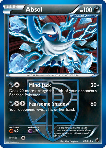 Absol (67/116) (Moltres Legendary Battle Deck) (Theme Deck Exclusive) [Black & White: Plasma Freeze] - Waypoint Games CA