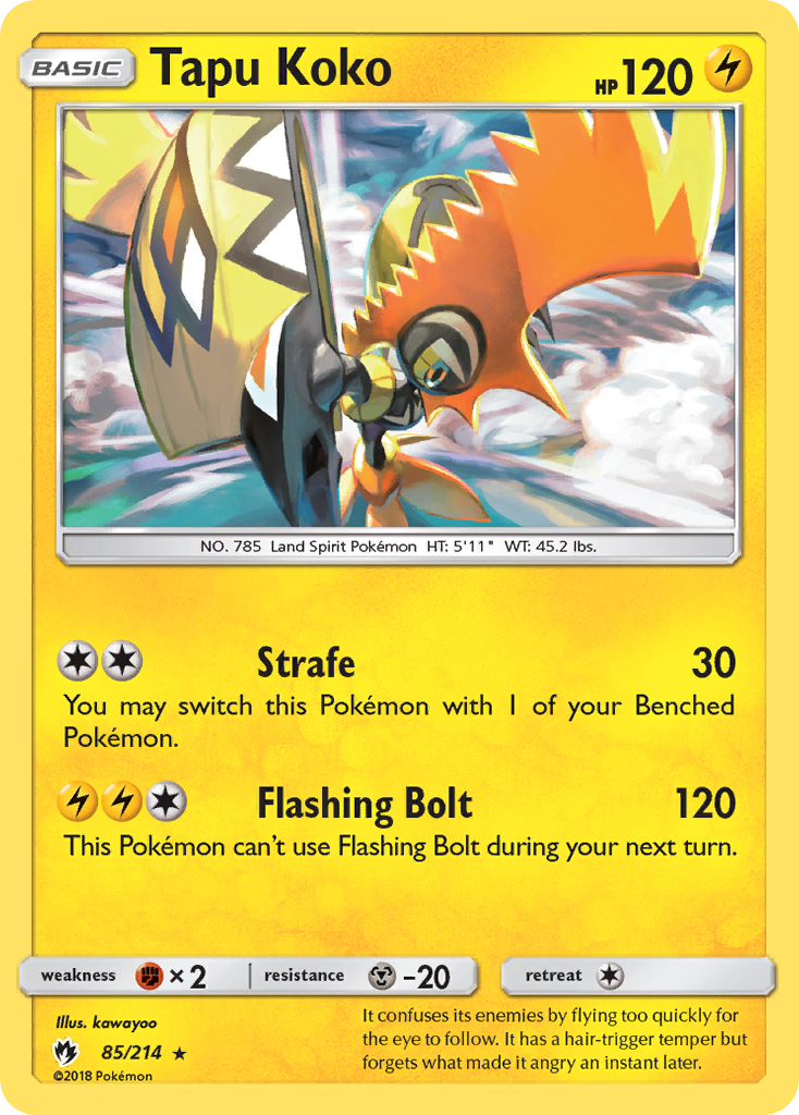 Tapu Koko (85/214) [Sun & Moon: Lost Thunder] - Waypoint Games CA
