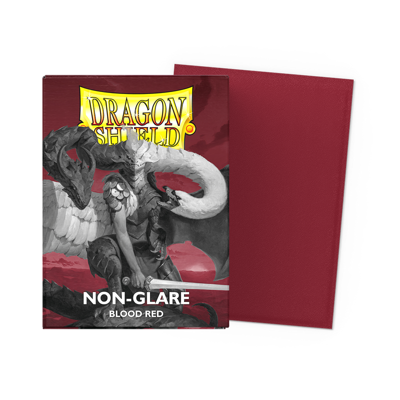 Dragon Shield Dual Matte Blood Red Non-Glare Sleeves 100ct