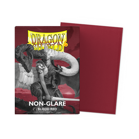 Dragon Shield Dual Matte Blood Red Non-Glare Sleeves 100ct