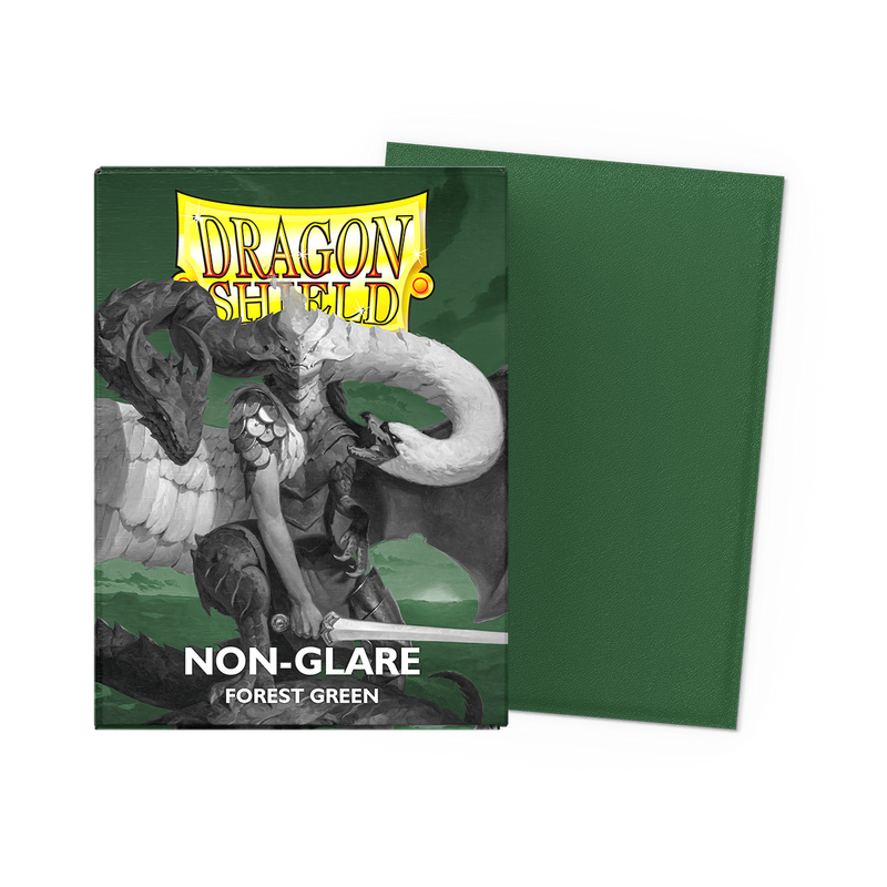 Dragon Shield Dual Matte Forest Green Non-Glare Sleeves 100ct