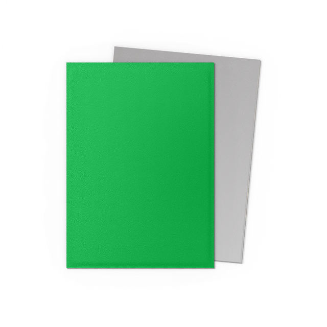 Dragon Shield Dual Matte Apple Green Silver Sleeves 100ct