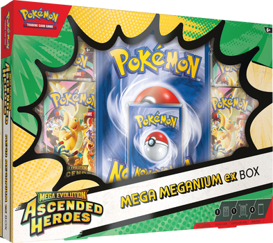 Pokemon Ascended Heroes - Mega Feraligatr/Emboar/Meganium EX Box