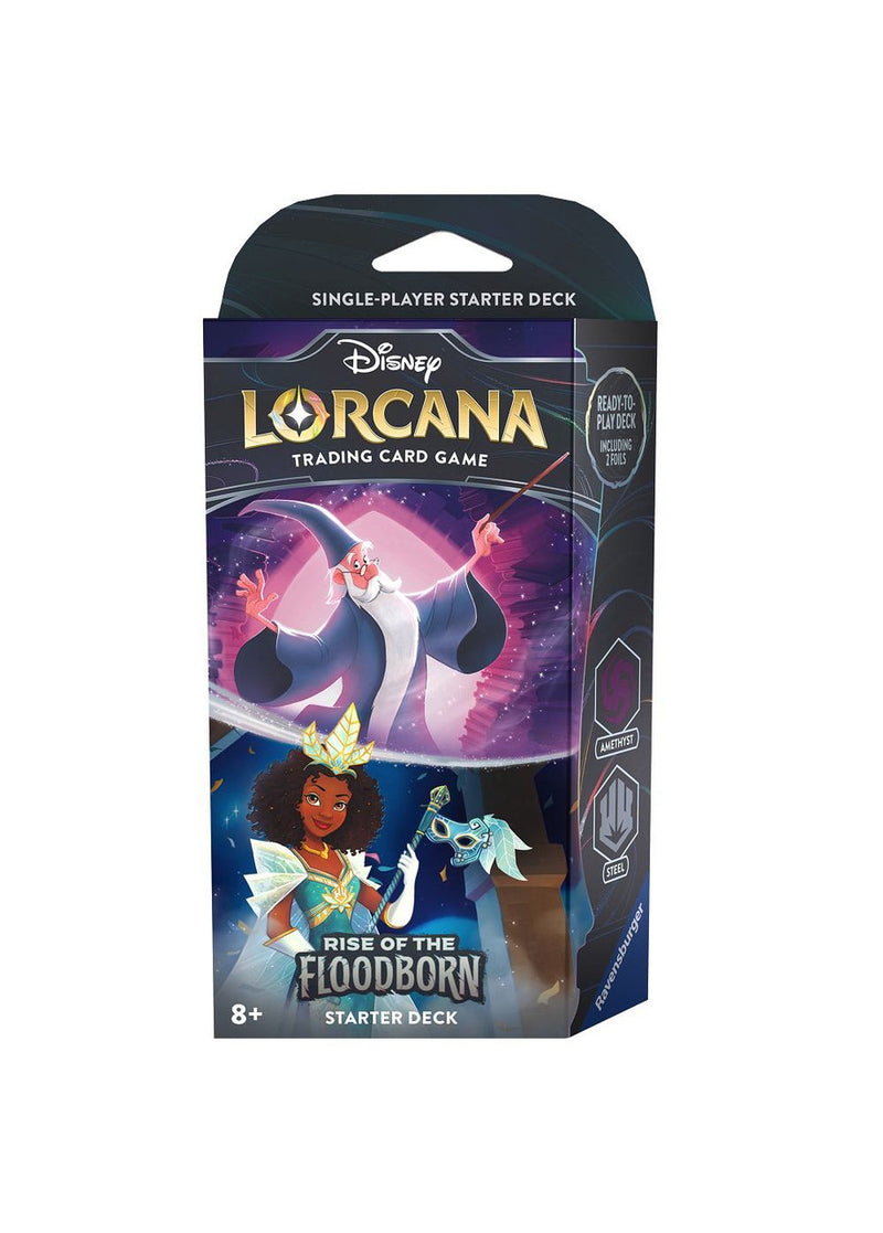 Disney Lorcana: Rise of the Floodborn - Starter Deck - Amethyst & Steel