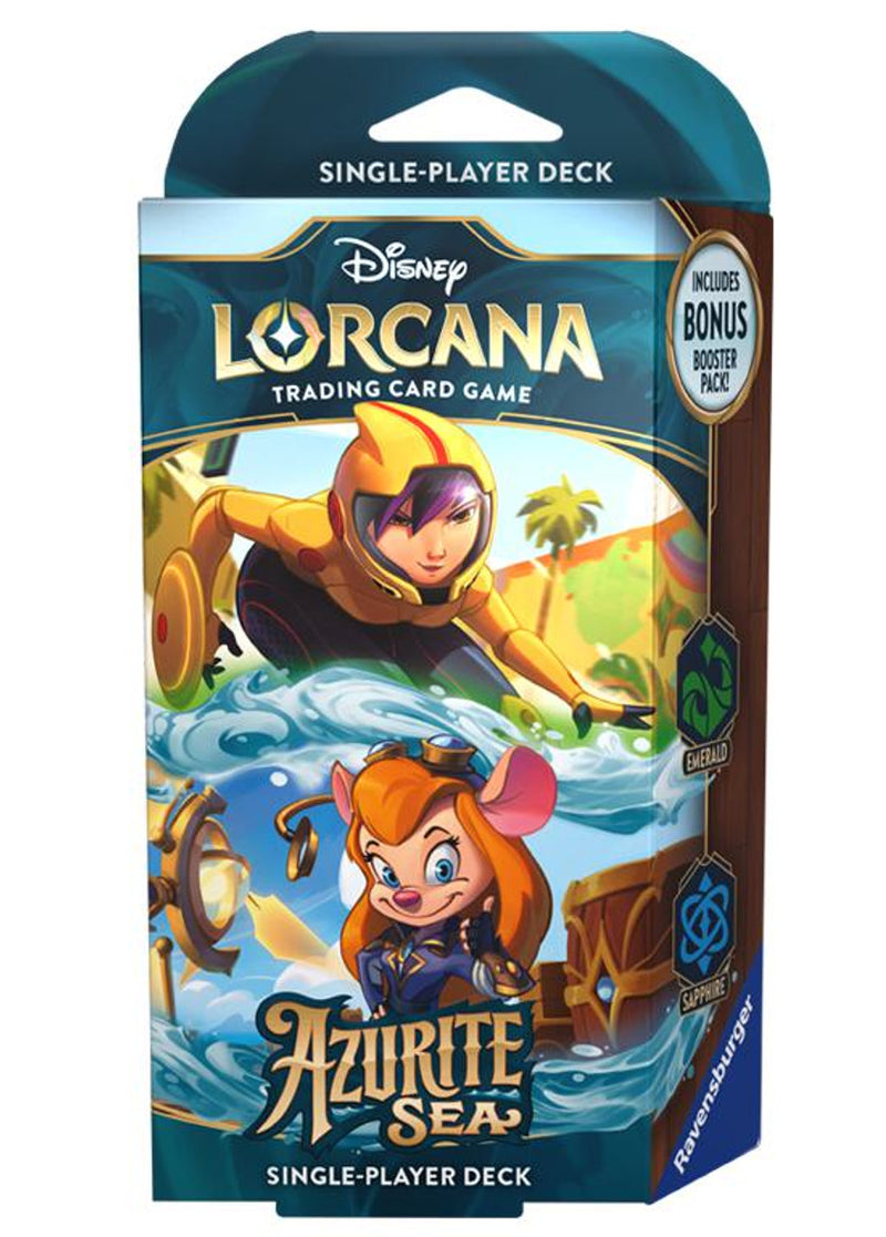 Disney Lorcana: Azurite Sea - Starter Deck - Emerald & Sapphire