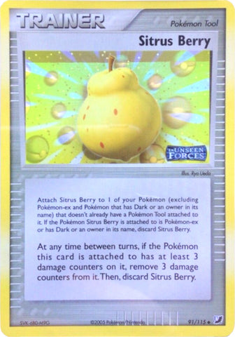 Sitrus Berry (91/115) (Stamped) [EX: Unseen Forces] - Waypoint Games CA