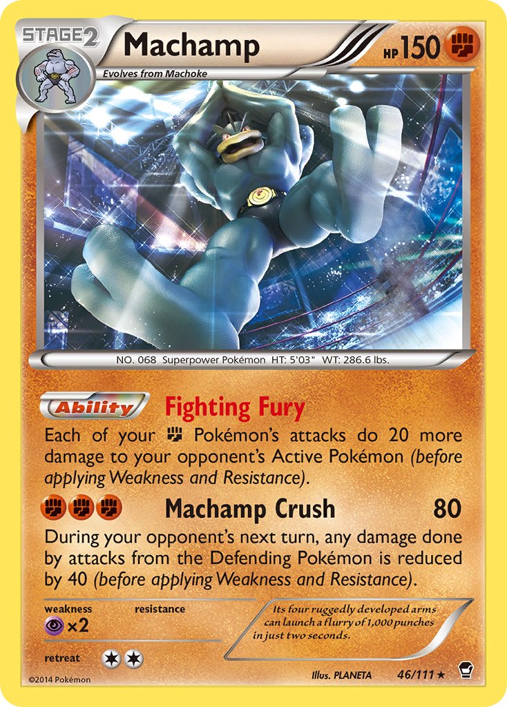 Machamp (46/111) (Cosmos Holo) (Blister Exclusive) [XY: Furious Fists] - Waypoint Games CA