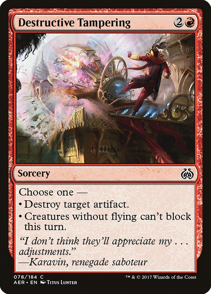 Destructive Tampering [Aether Revolt] - Waypoint Games CA