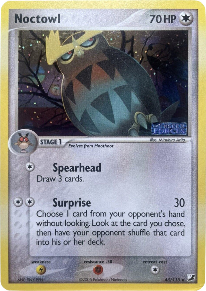 Noctowl (43/115) (Stamped) [EX: Unseen Forces] - Waypoint Games CA