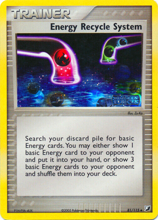 Energy Recycle System (81/115) (Stamped) [EX: Unseen Forces] - Waypoint Games CA