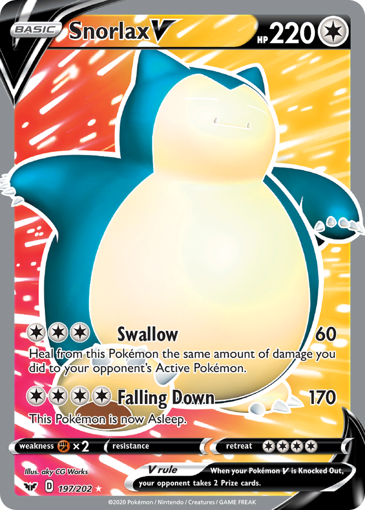 Snorlax V (197/202) [Sword & Shield: Base Set] - Waypoint Games CA