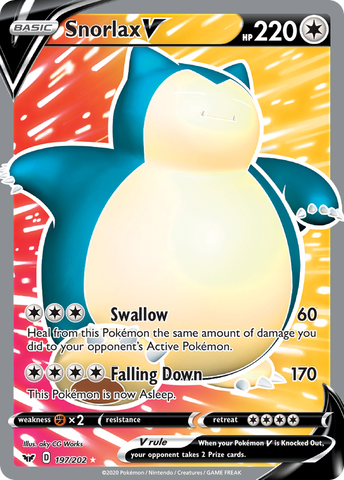 Snorlax V (197/202) [Sword & Shield: Base Set] - Waypoint Games CA