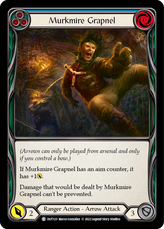 Murkmire Grapnel (Blue) [OUT123] (Outsiders)  Rainbow Foil - Waypoint Games CA