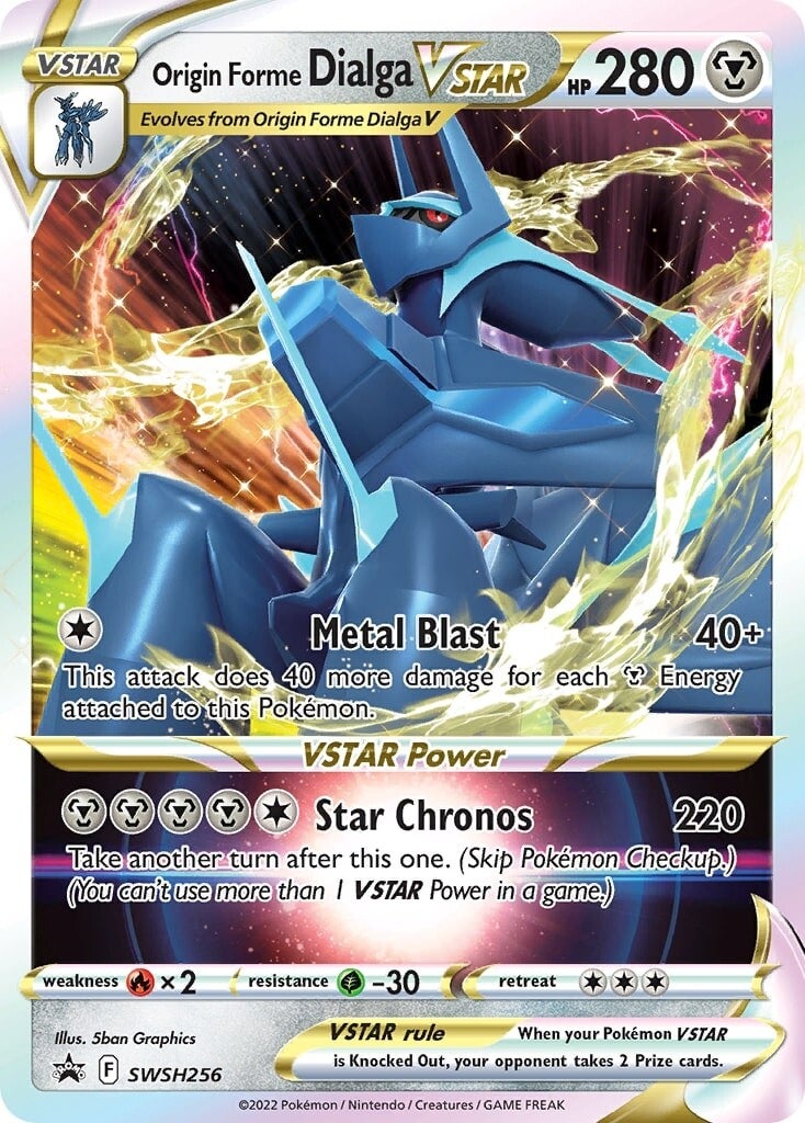 Origin Forme Dialga VSTAR (SWSH256) (Jumbo Card) [Sword & Shield: Black Star Promos] - Waypoint Games CA