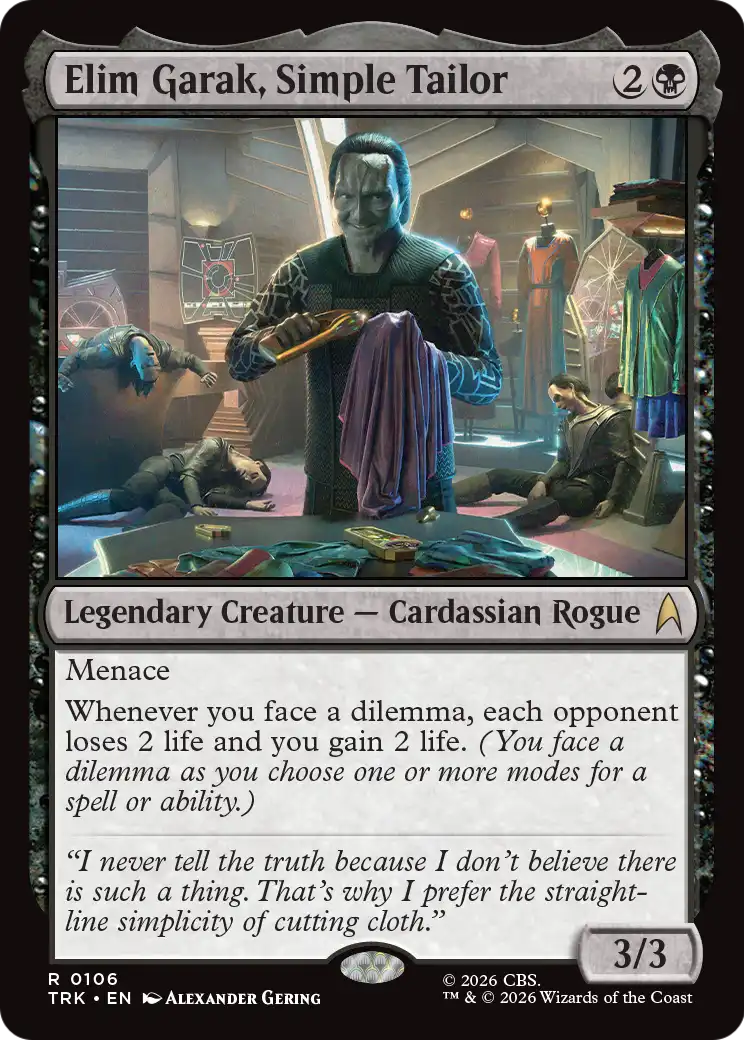Elim Garak, Simple Tailor [Star Trek]
