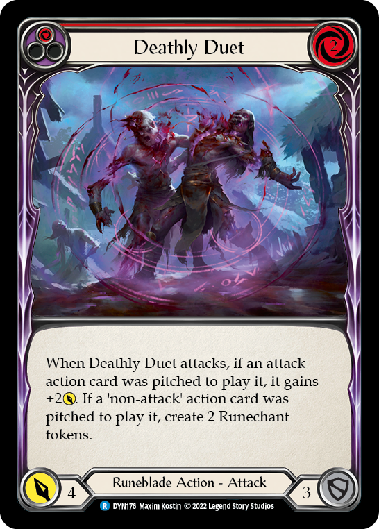 Deathly Duet (Red) [DYN176] (Dynasty)  Rainbow Foil - Waypoint Games CA