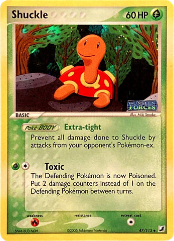 Shuckle (47/115) (Stamped) [EX: Unseen Forces] - Waypoint Games CA