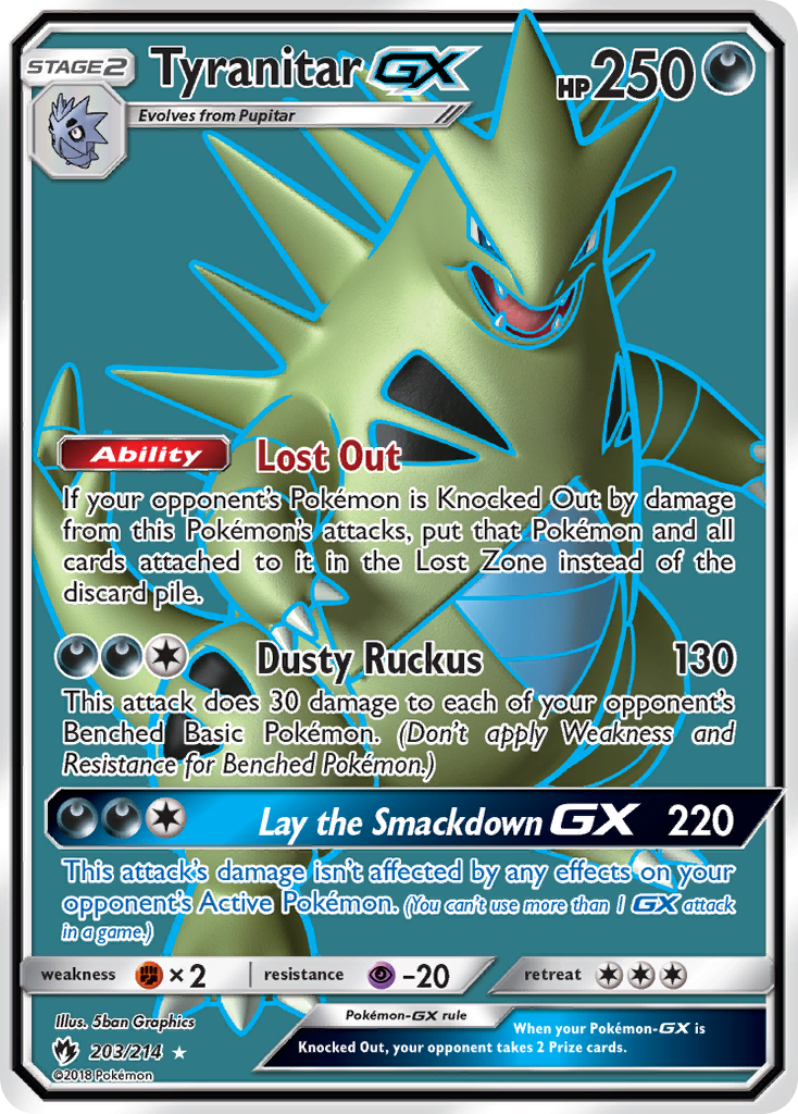 Tyranitar GX (203/214) [Sun & Moon: Lost Thunder] - Waypoint Games CA