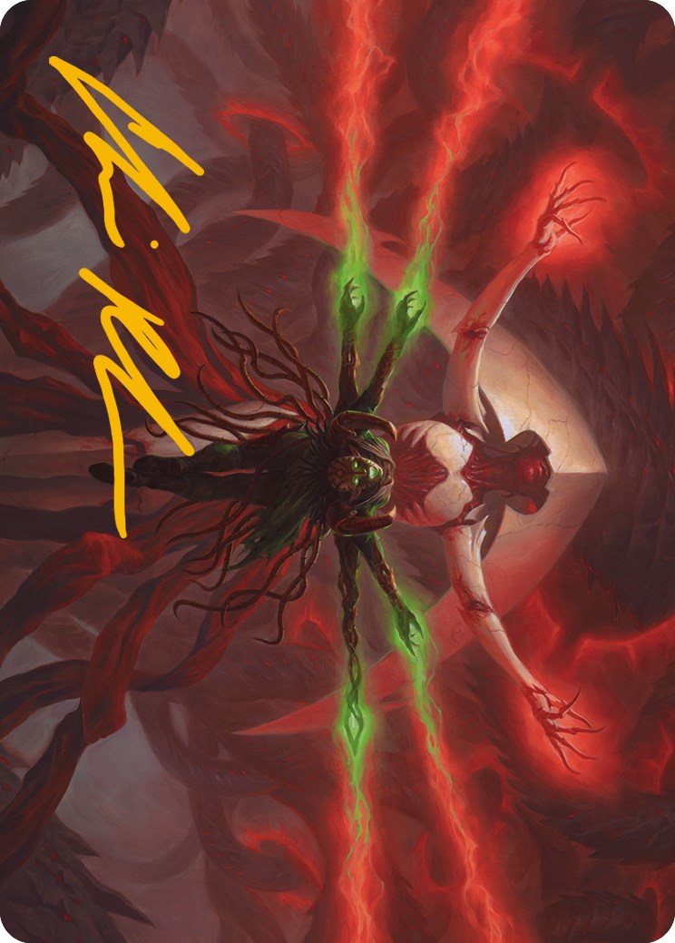All Will Be One Art Card (Gold-Stamped Signature) [Phyrexia: All Will Be One Art Series] - Waypoint Games CA