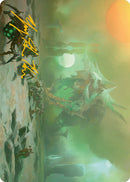Green Sun's Twilight Art Card (Gold-Stamped Signature) [Phyrexia: All Will Be One Art Series] - Waypoint Games CA
