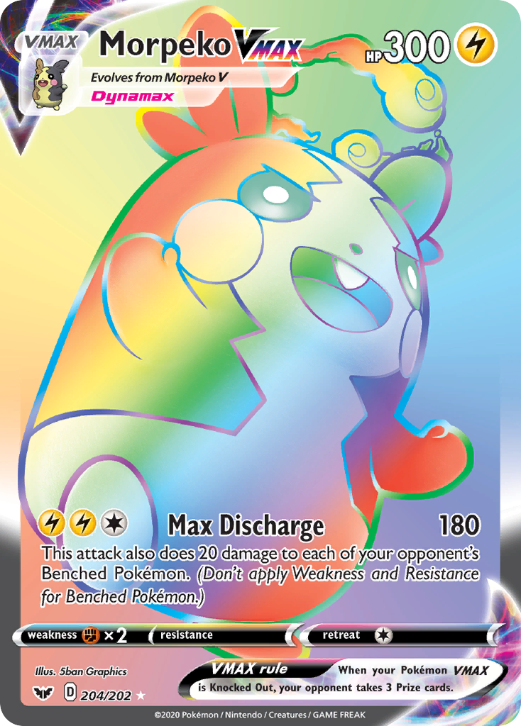 Morpeko VMAX (204/202) [Sword & Shield: Base Set] - Waypoint Games CA