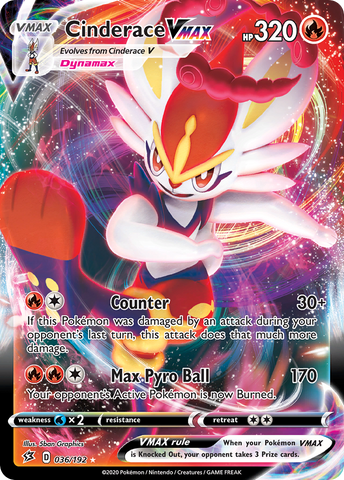 Cinderace VMAX (036/192) [Sword & Shield: Rebel Clash] - Waypoint Games CA