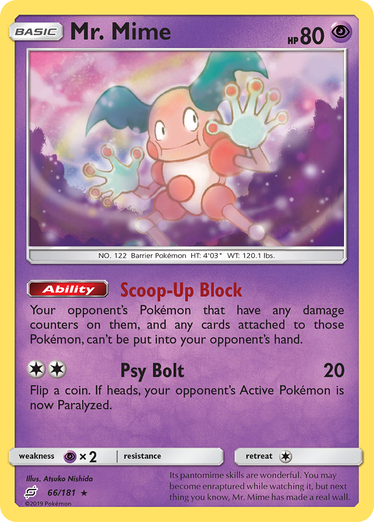Mr. Mime (66/181) [Sun & Moon: Team Up] - Waypoint Games CA