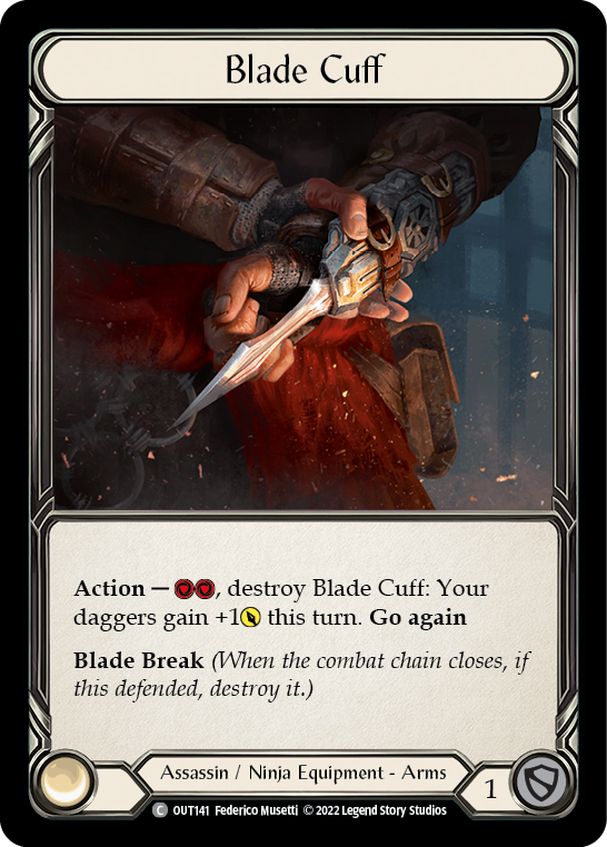 Blade Cuff [OUT141] (Outsiders)  Cold Foil - Waypoint Games CA